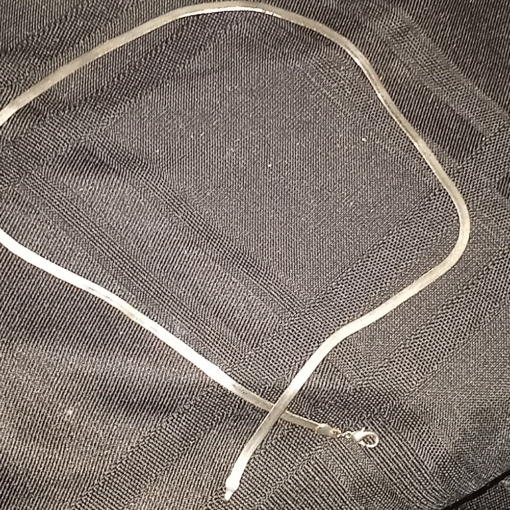 Sterling silver herringbone neckles 18 inches